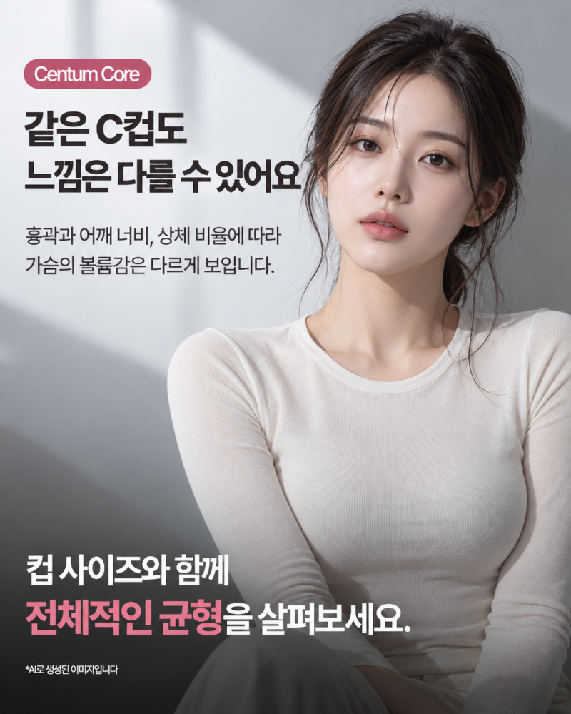 해운대가슴수술,같은 꽉 찬 C컵도 체형에 따라 달라 보이는 이유 사진 2